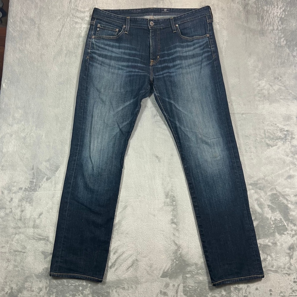 AG Adriano Goldschmied The Graduate Jeans Mens 36x34 Blue Tailored Leg Stretch